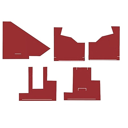 Aftermarket CW2851 New Tractor Red Cab Kit with Headliner for AGCO White 2105 2150 285 CAL50-0046